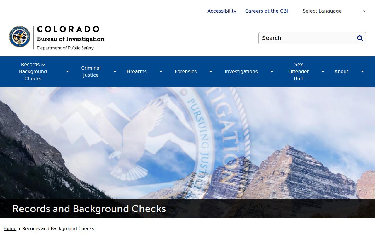 Colorado Bureau of Investigation official criminal record access channels
